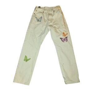 Levi's Butterfly Print Jeans Womens Size 27